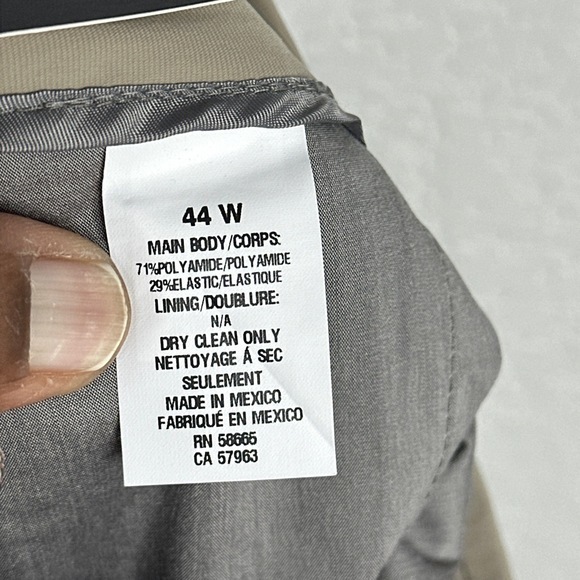 Nordstrom Pants Mens 44W Tan‎ Flat Front Performance Tech Smart Golf Athleisure - Picture 8 of 9